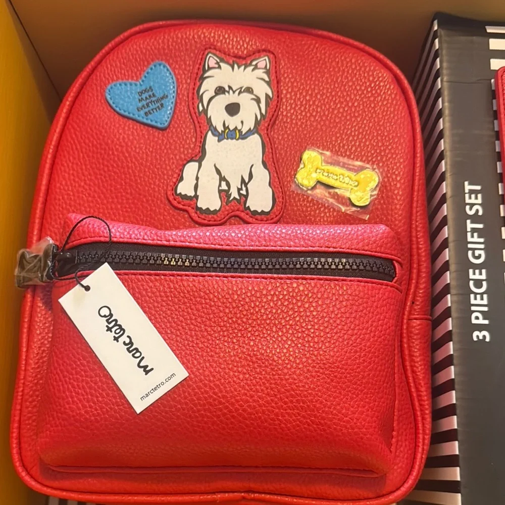 Marc Tetro Red Kids Mini Backpack Gift Set - Picture 2 of 7
